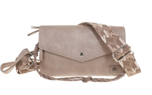 Classic champagne crossbody / schoudertasje Stanfield