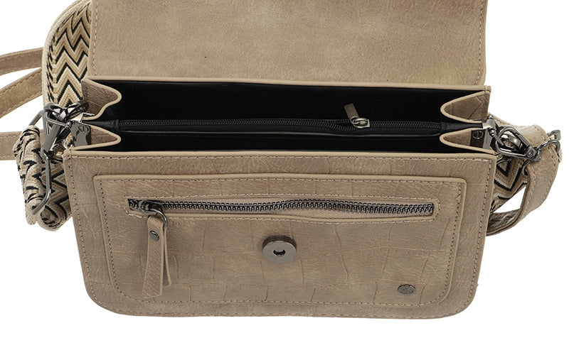 Taupe Skala schoudertasje