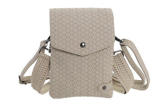 Natural telefoon- en schoudertasje Brisbane