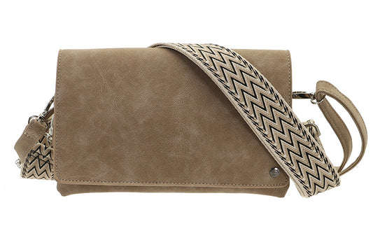 Taupe crossbody / schoudertasje Montoro