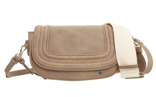 Khaki crossbody tas Austin
