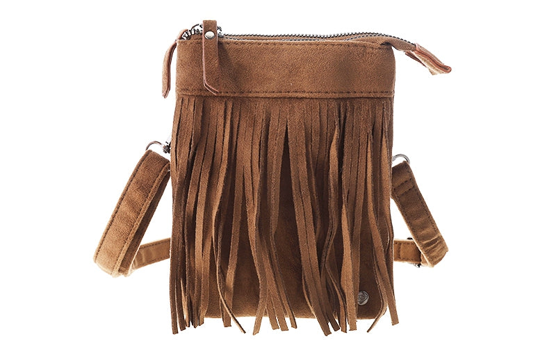 Camel telefoon- en schoudertasje Lados