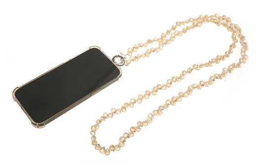 Champagne telefoonkoord Ruby long size strap