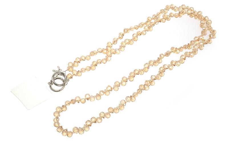 Champagne telefoonkoord Ruby long size strap