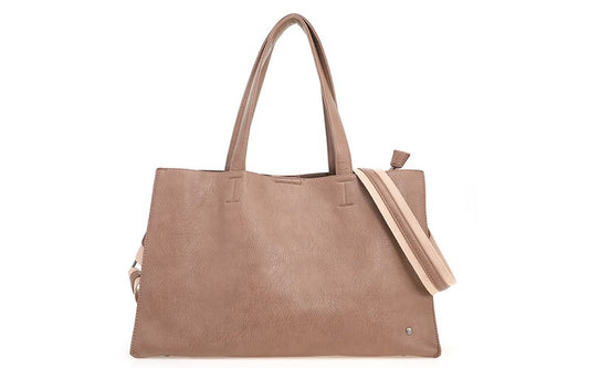Handtas/Laptoptas Dijon Taupe
