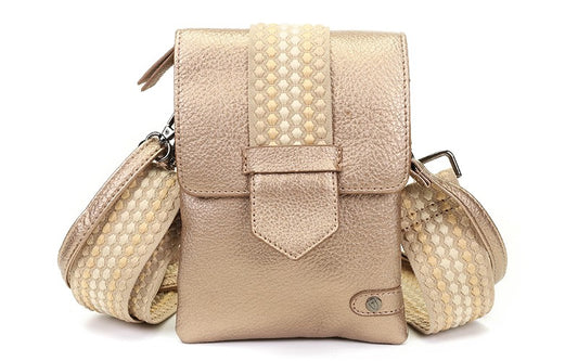 Brons crossbody en telefoontasje Nancy / Metz