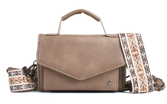 Taupe Tilburg portemonnee / telefoontasje