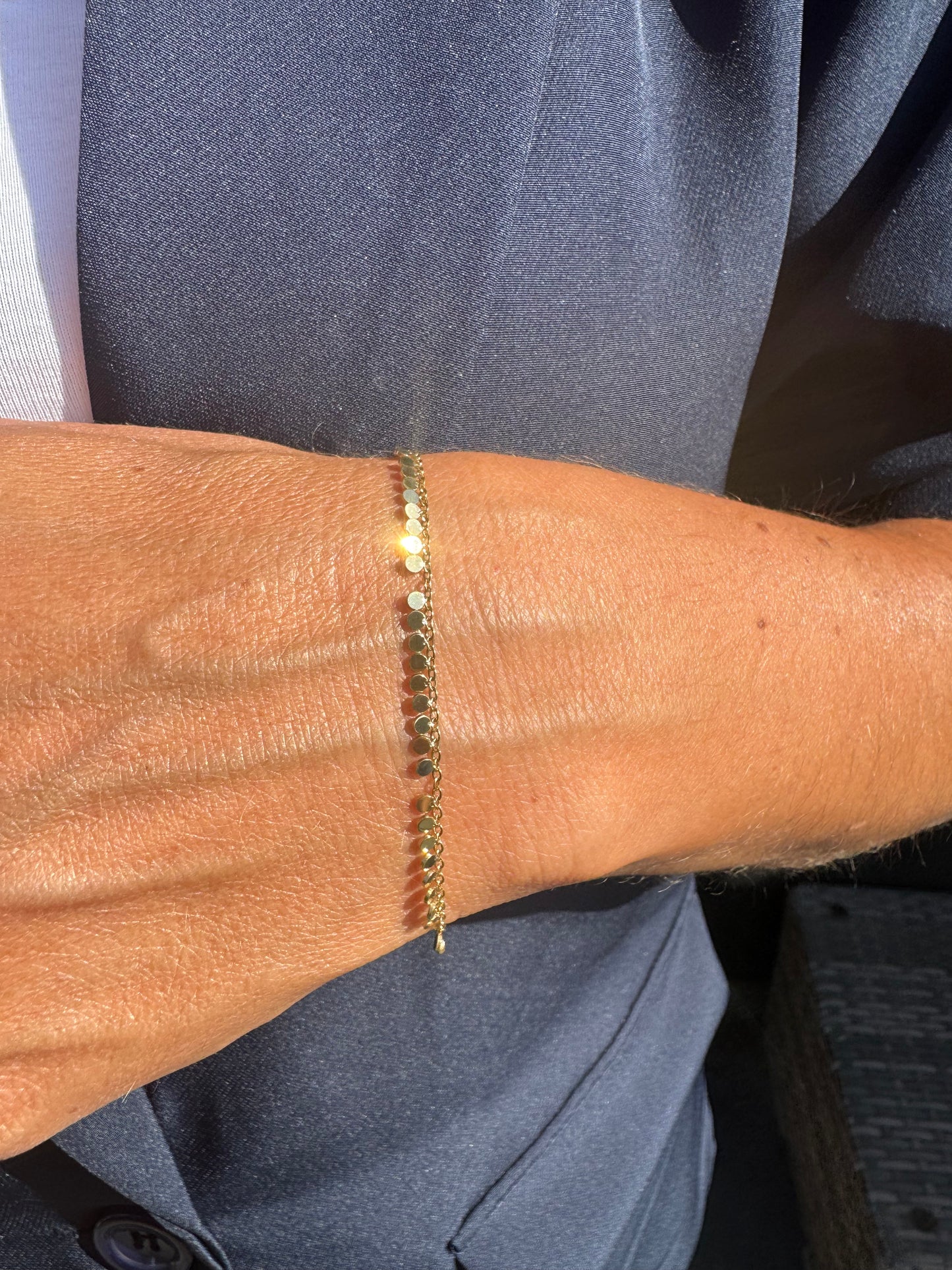 Little Coin Armband goud