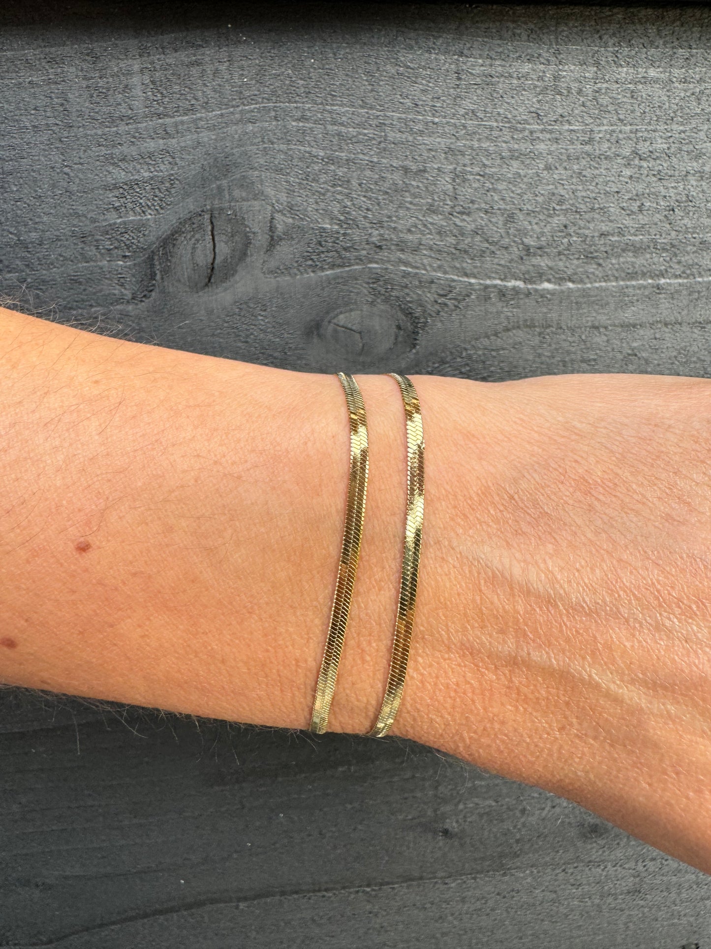 Double Flat armband goud