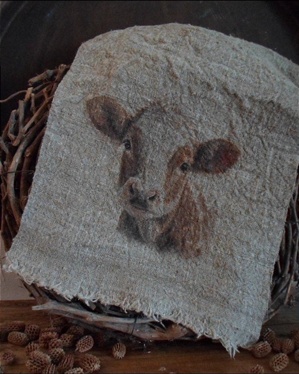 Shabby doek met kalfje
