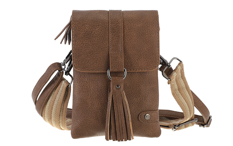 Camel telefoon- en schoudertasje Libina