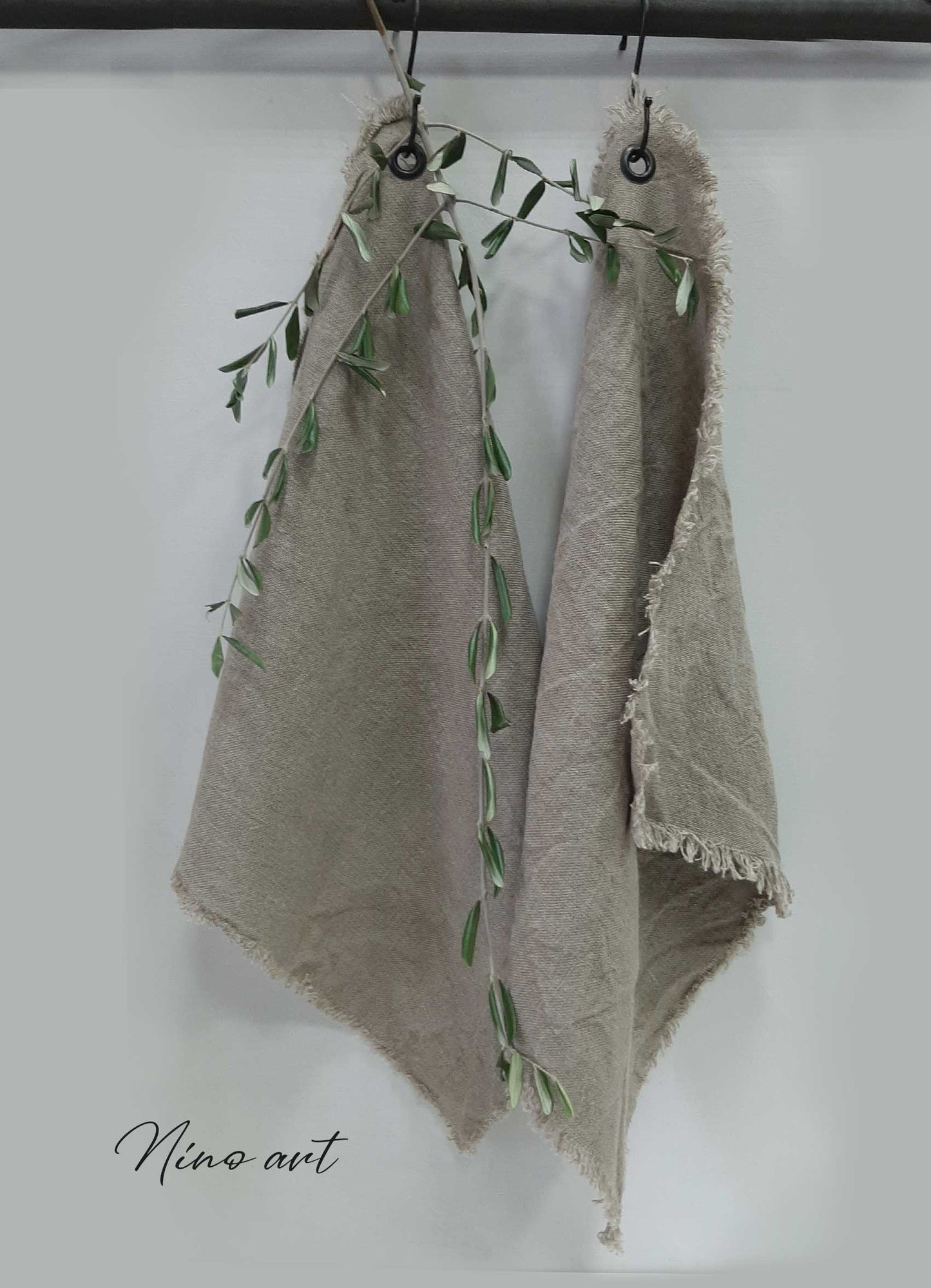 Shabby doek met zeiloog 50x67 cm