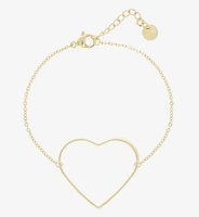 OOZOO Armband, Goud of Zilver met groot hart