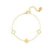 Armband Clover- klavertje vier- goud