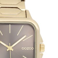 OOZOO Timepieces - Goudkleurige horloge met roestvrijstalen armband  C11606