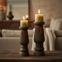 Brynxz Candleholder  Luxury Relief  Majestic Brown M