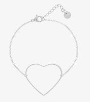 OOZOO Armband, Goud of Zilver met groot hart
