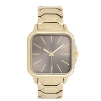 OOZOO Timepieces - Goudkleurige horloge met roestvrijstalen armband  C11606