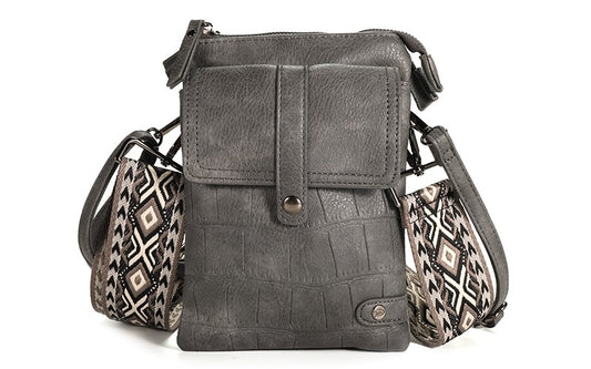 Dark grey telefoon- en schoudertasje Tyler
